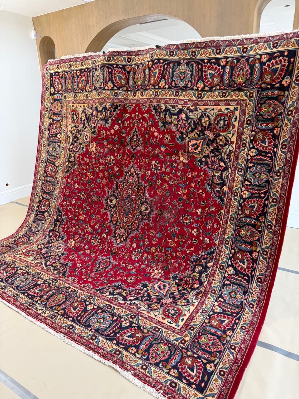 Dywan Mesched 300x300 cm, multikolor, wełna, Iran - 224580