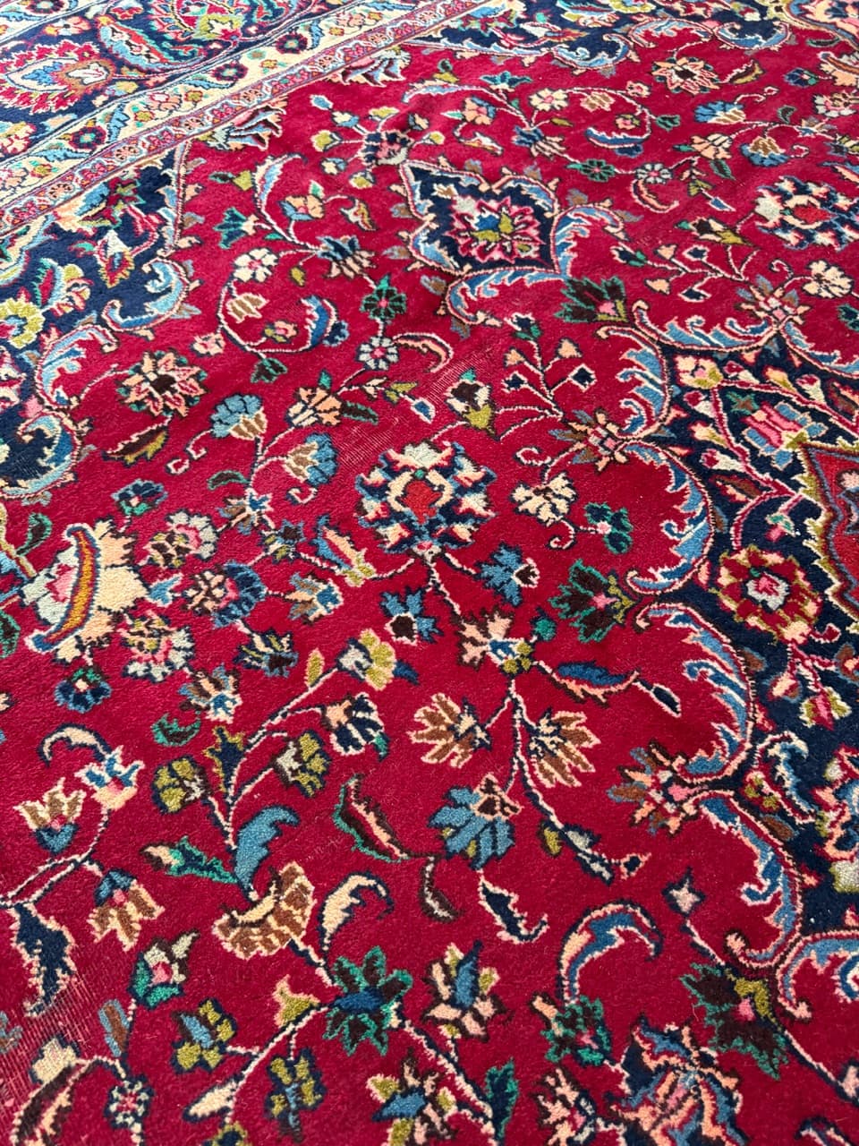 Dywan Mesched 300x300 cm, multikolor, wełna, Iran - 224581