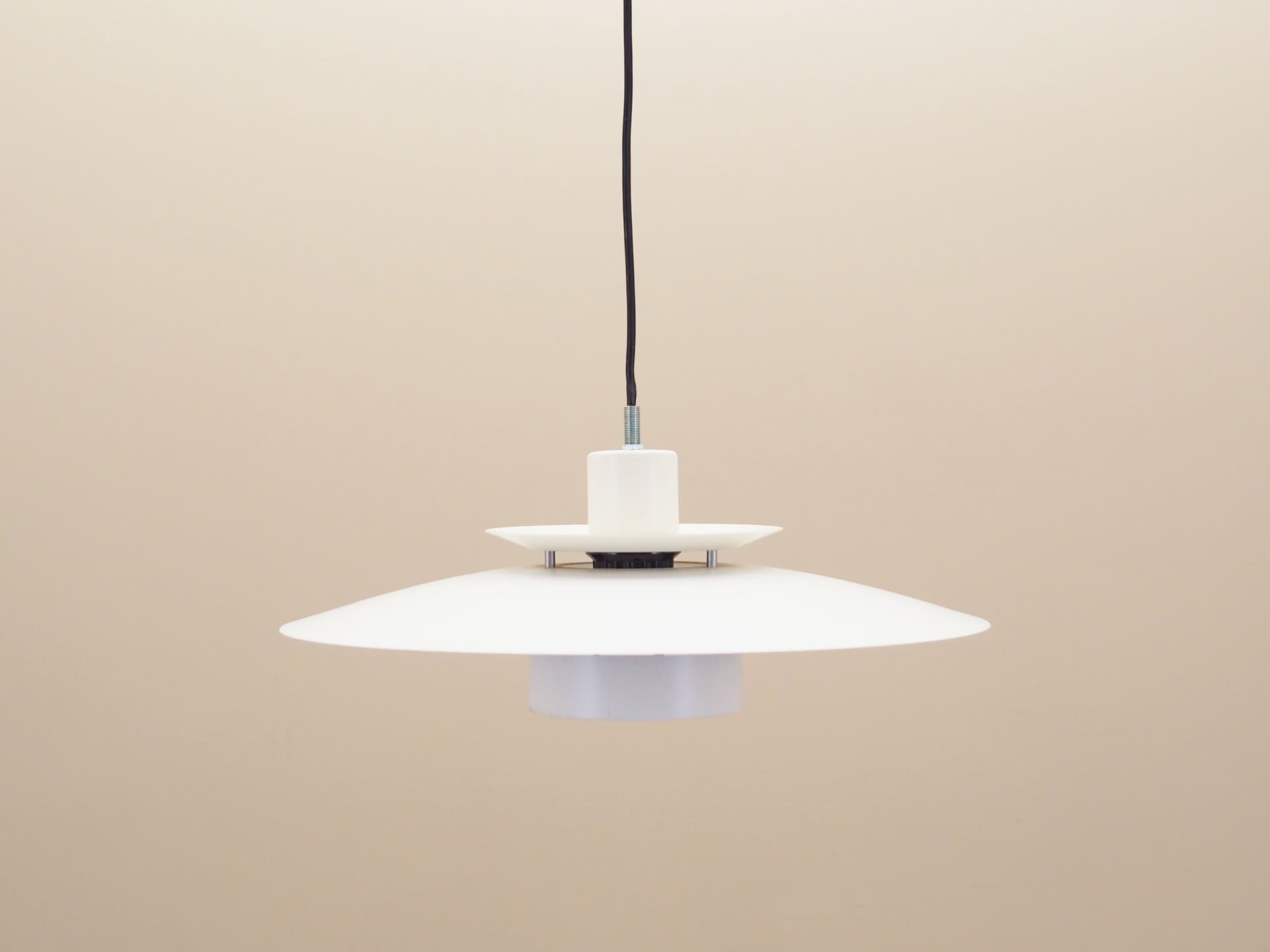 Lampa wisząca Topline, metal biały, Design Light, Dania, lata 70. - 77099