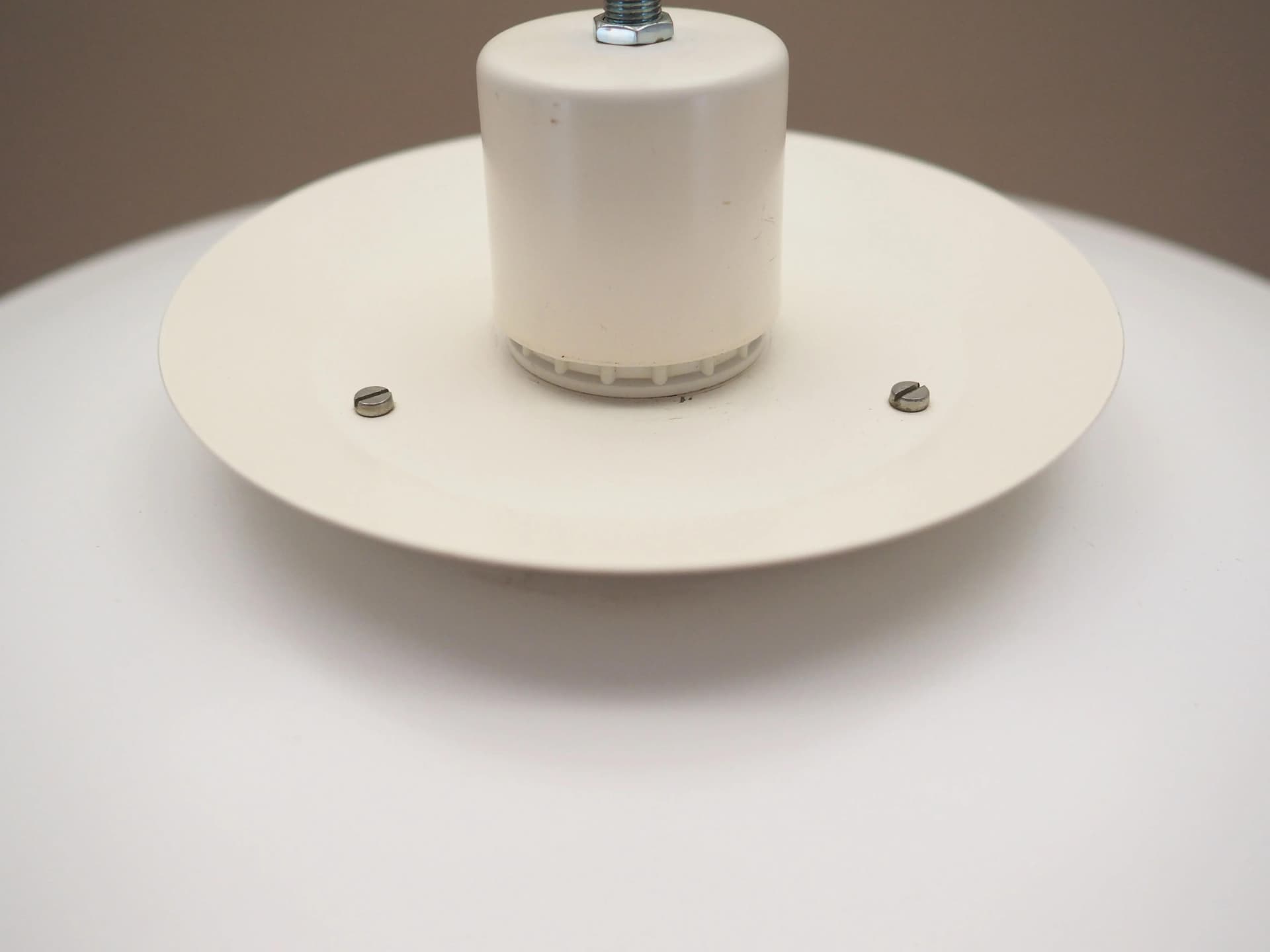 Lampa wisząca Topline, metal biały, Design Light, Dania, lata 70. - 16263