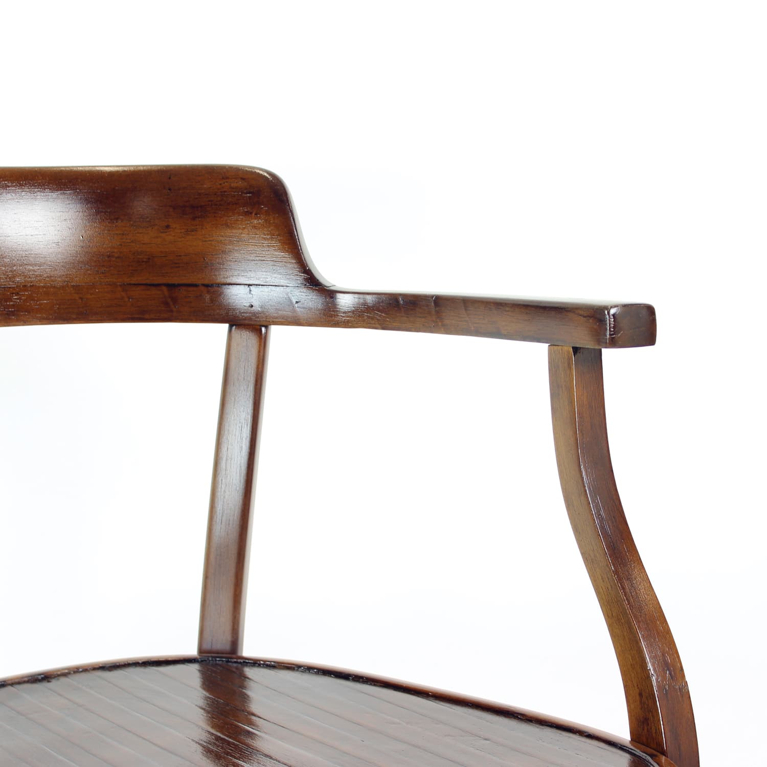 Fotel z podłokietnikami No. 6048, brązowy, drewno, proj. O. Wagner, Thonet, Austria, pocz. XX w. - 224686