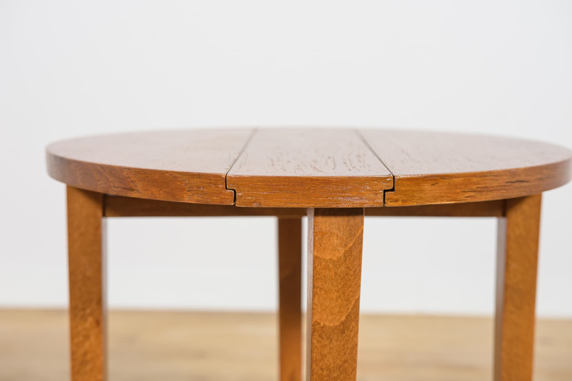 Komplet stolików gniazdowych, teak brązowy, buk, proj. P. Hundevad, Czechosłowacja, lata 60. - 224746