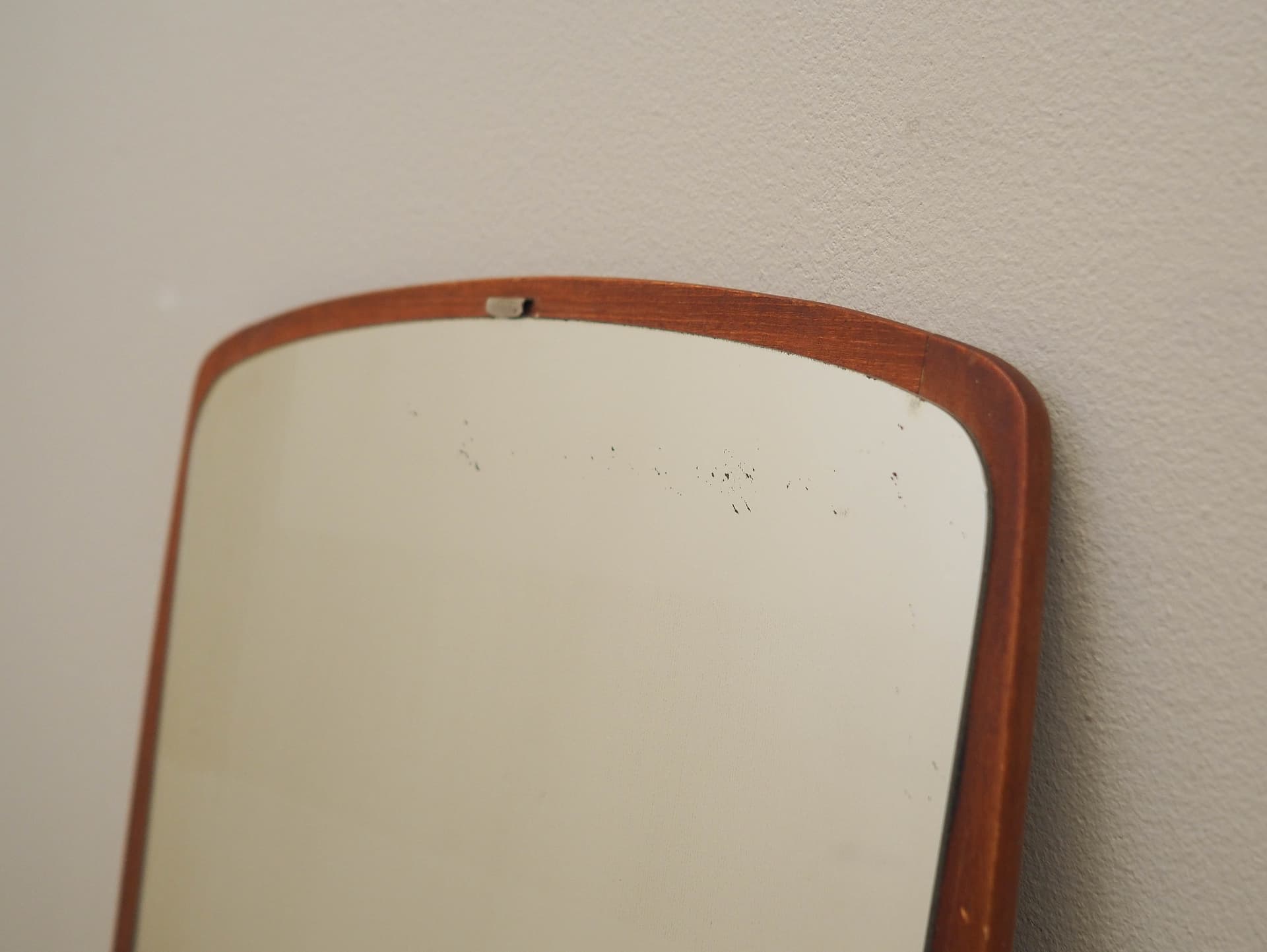 Mirror, brown teak frame, Denmark, 1970s. - 224836