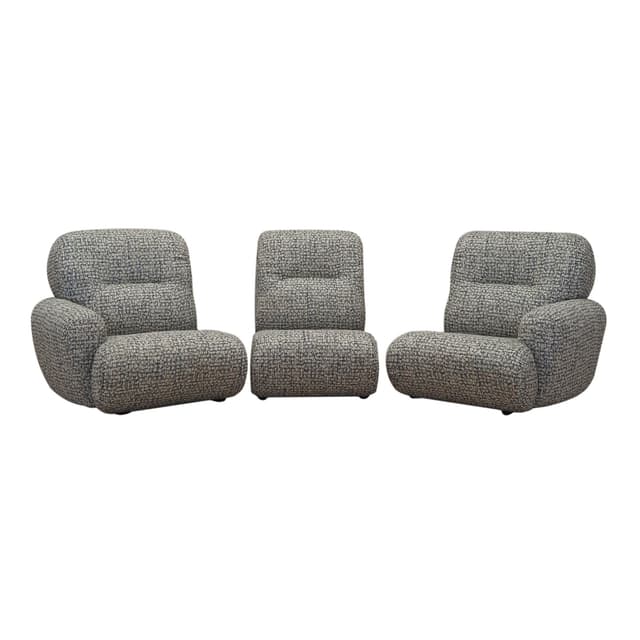 Sofa modułowa, multikolor, tkanina, Włochy, lata 60. - WYMIARY