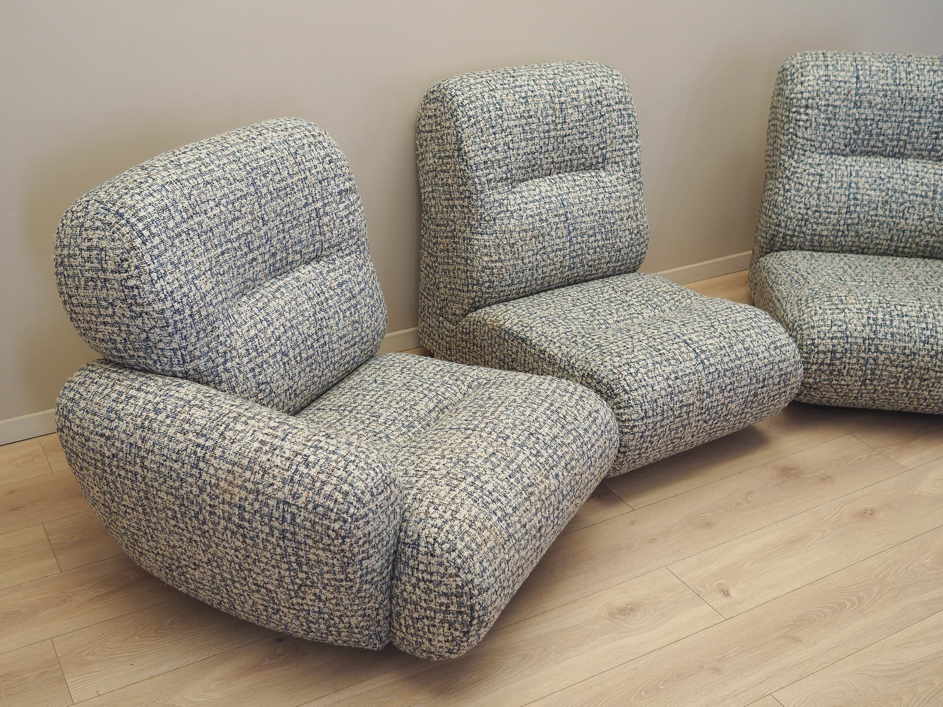 Sofa modułowa, multikolor, tkanina, Włochy, lata 60. - 224868