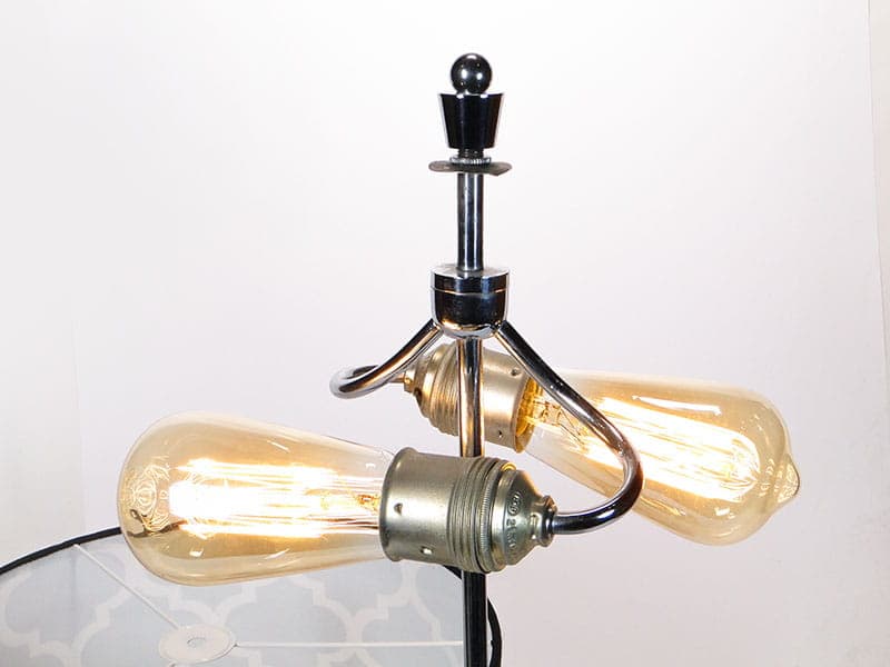 Lampa stołowa Art Deco, kryształ transparentny, Austria, lata 20. - 224920