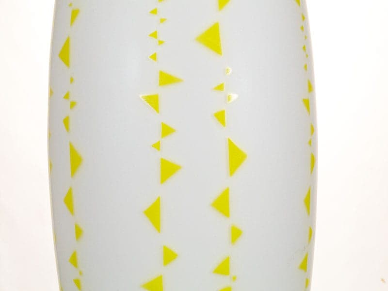 Pendant lamp, white soda-lime glass, Czechoslovakia, 1960s. - 224971