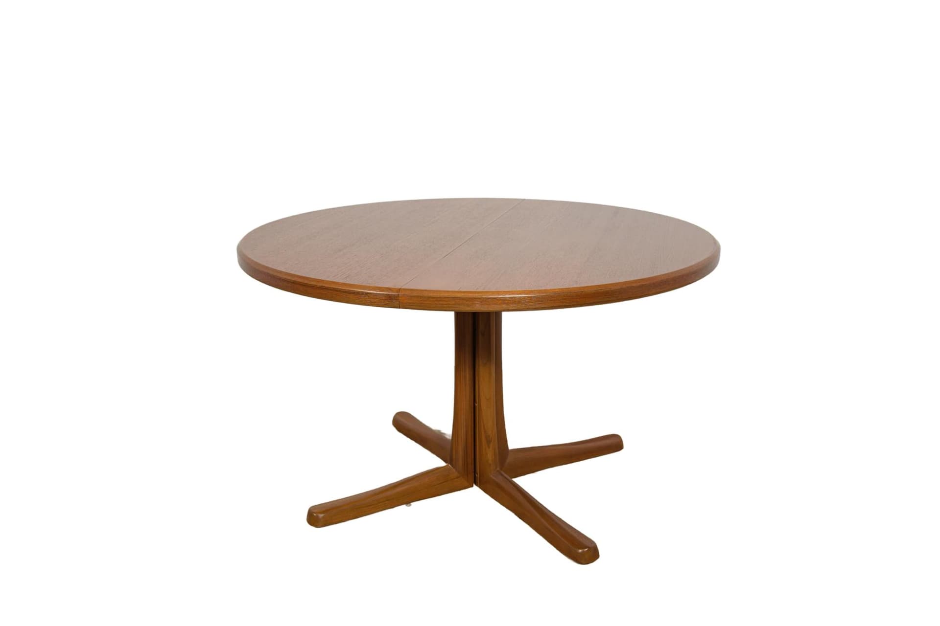 Round dining table, teak brown, McIntosh, United Kingdom, 1960s.