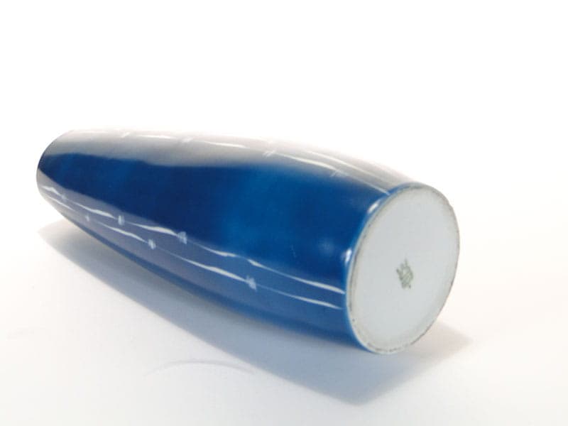 Wazon, porcelana niebieski, Polska, lata 50. - 225139