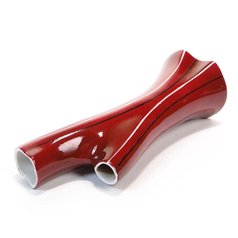 Wazon Aorta, porcelana bordowa, Karolina, Polska, lata 50. - 225189