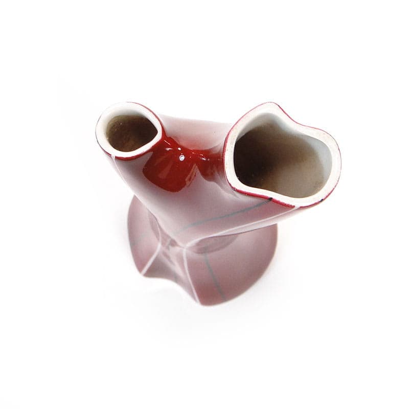 Wazon Aorta, porcelana bordowa, Karolina, Polska, lata 50. - 225192