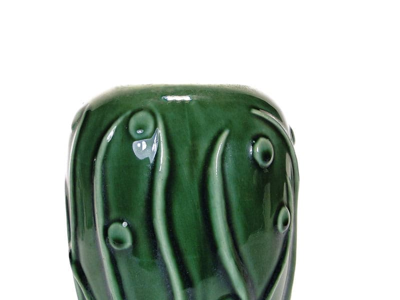 Wazon, ceramika zielona, proj. M. Worotyńska, Polska, lata 60. - 225201