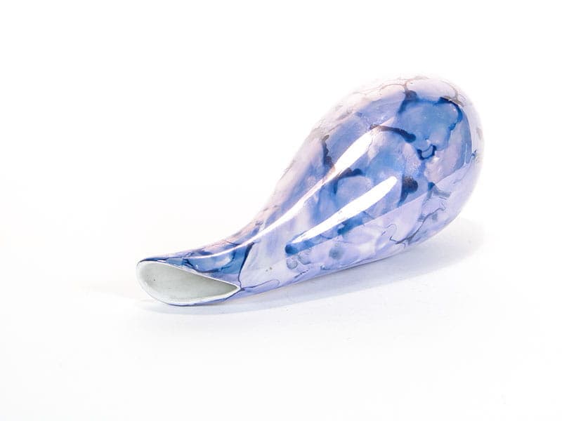 Wazon Kropla, porcelana niebieski, proj. Z. Śliwowska-Wawrzyniak, Polska, lata 50. - 225215