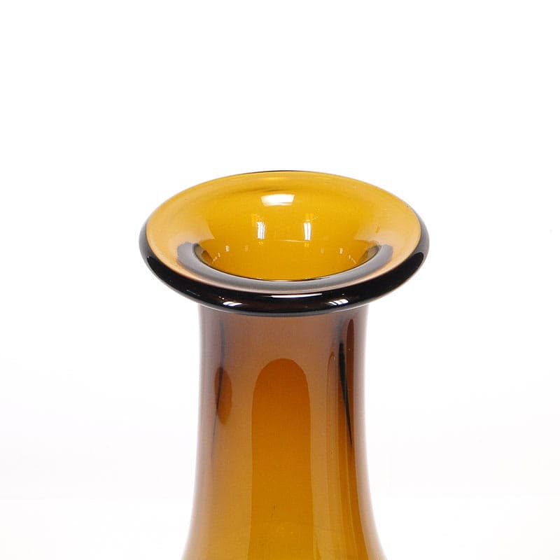 Wazon butla, szkło sodowe brązowy, proj. Z. Horbowy, Polska, lata 70. - 225226