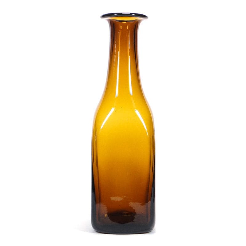 Wazon butla, szkło sodowe brązowy, proj. Z. Horbowy, Polska, lata 70. - 225223