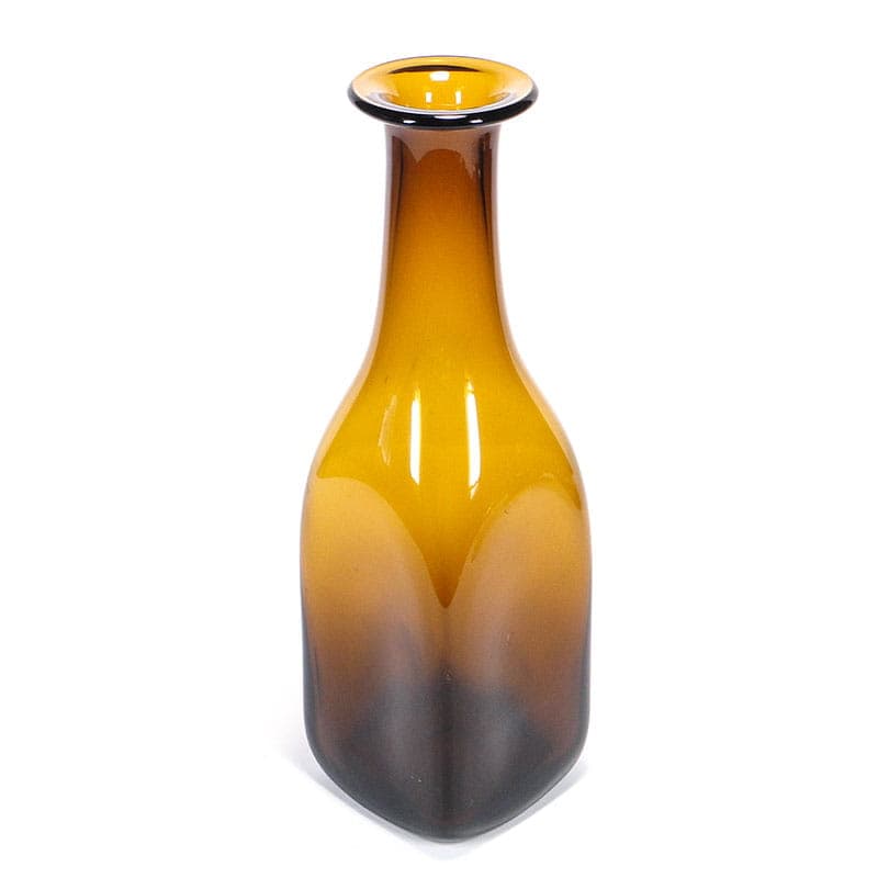 Wazon butla, szkło sodowe brązowy, proj. Z. Horbowy, Polska, lata 70. - 225225