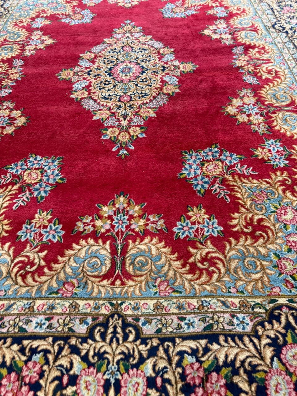 Dywan perski Kerman, 400x300 cm, multikolor, wełna, Iran - 225280