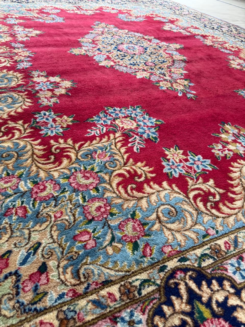 Dywan perski Kerman, 400x300 cm, multikolor, wełna, Iran - 225282