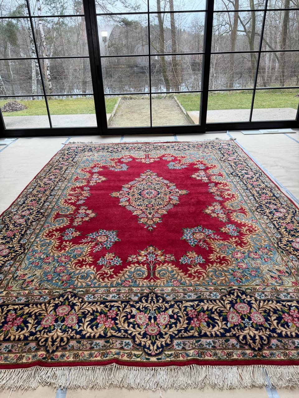 Dywan perski Kerman, 400x300 cm, multikolor, wełna, Iran - 225275