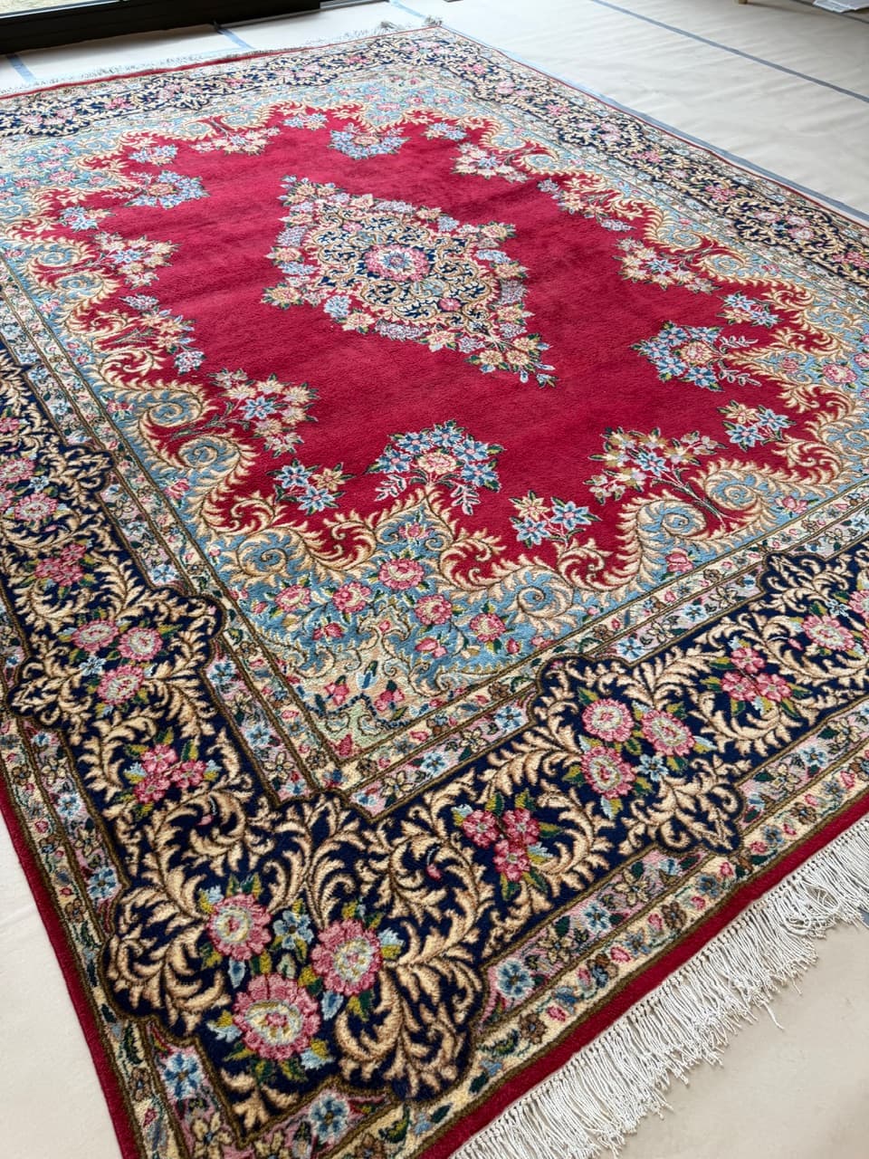 Dywan perski Kerman, 400x300 cm, multikolor, wełna, Iran - 225274