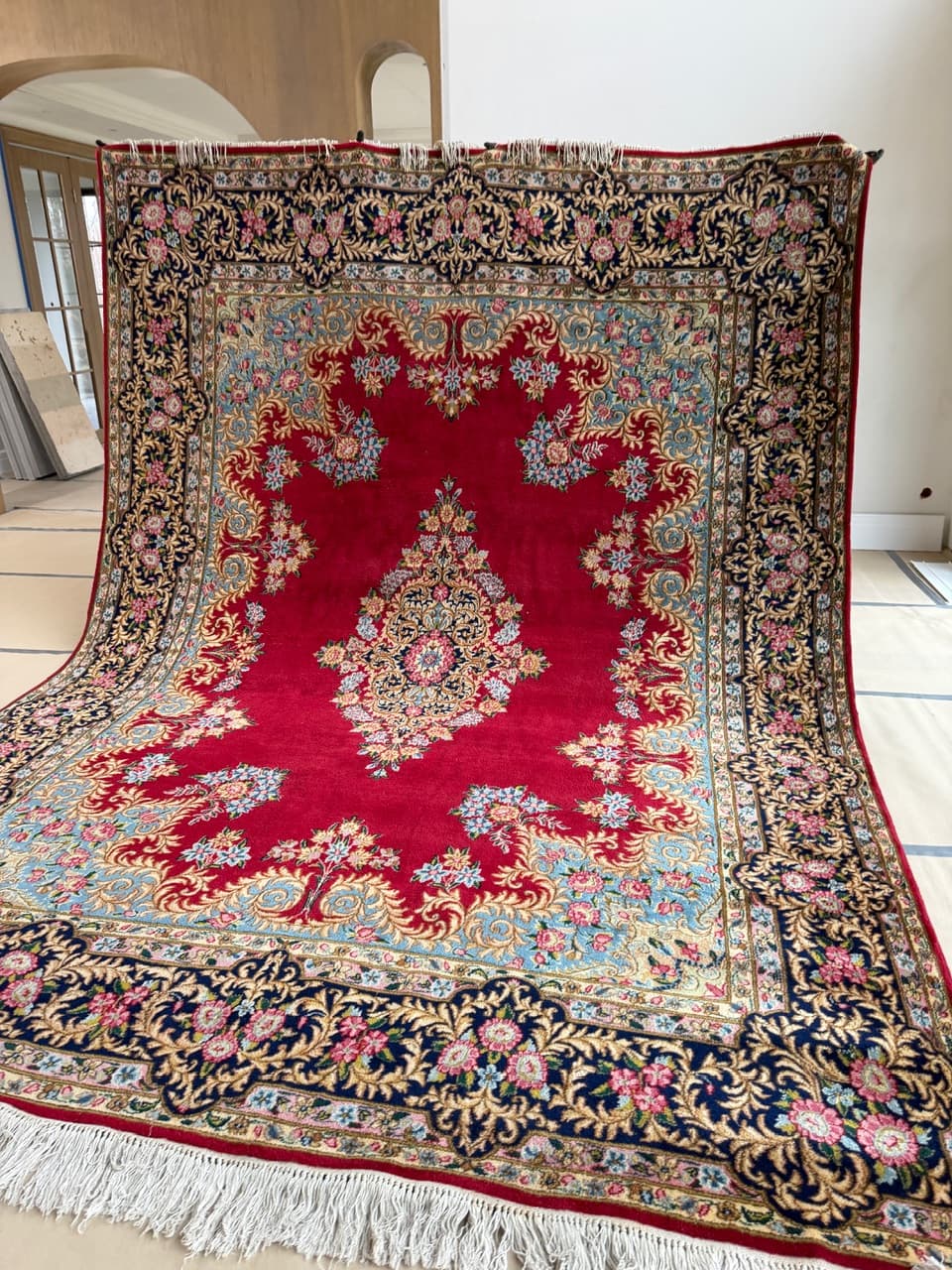 Dywan perski Kerman, 400x300 cm, multikolor, wełna, Iran - 225270