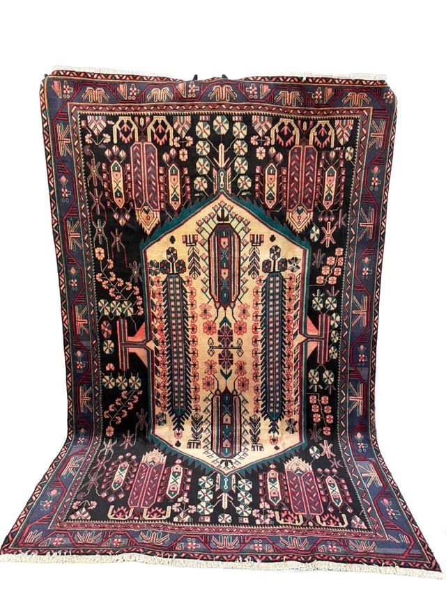 Dywan perski Hamadan 290x190 cm, multikolor, wełna, Iran - WYMIARY