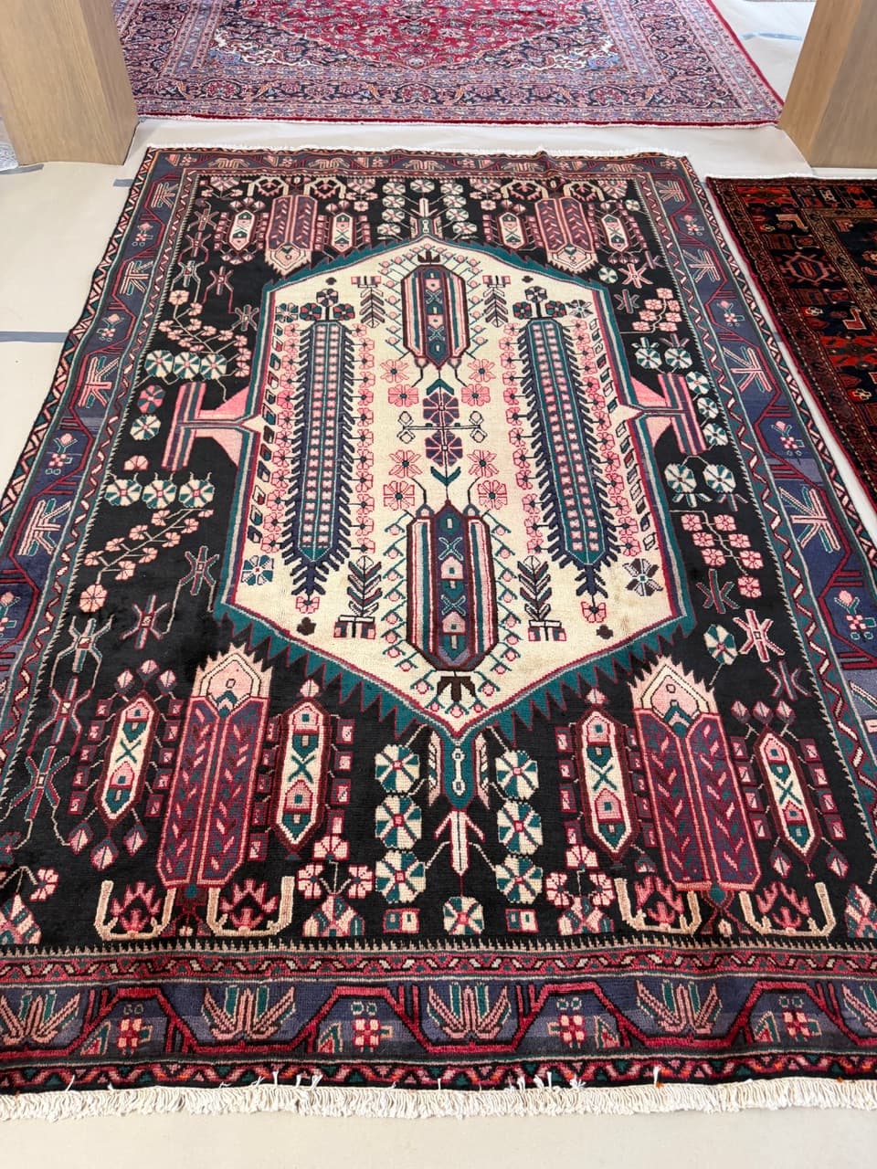 Dywan perski Hamadan 290x190 cm, multikolor, wełna, Iran - 225302