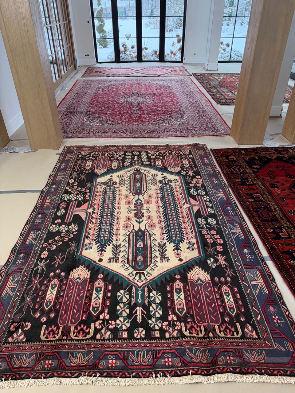 Dywan perski Hamadan 290x190 cm, multikolor, wełna, Iran - 225300