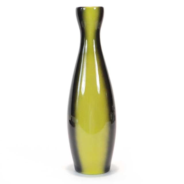 Wazon 'kręgiel', zielony, ceramika, Mirostowice, Polska, lata 60. - WYMIARY