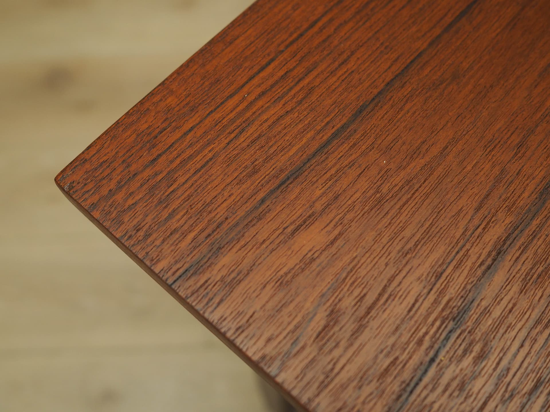 Desk, brown teak, Denmark, 1970s. - 225376