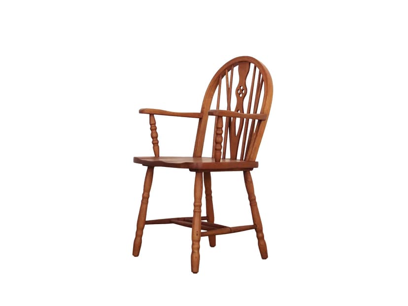 Krzesło z podłokietnikami, dąb pomarańczowy, Dania, lata 60.