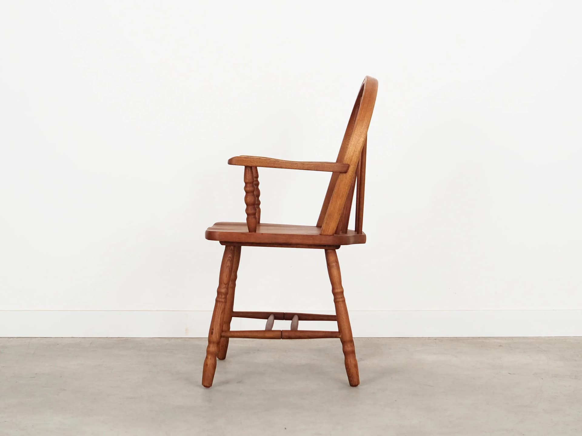 Armchair, orange oak, Denmark, 1960s - 16433