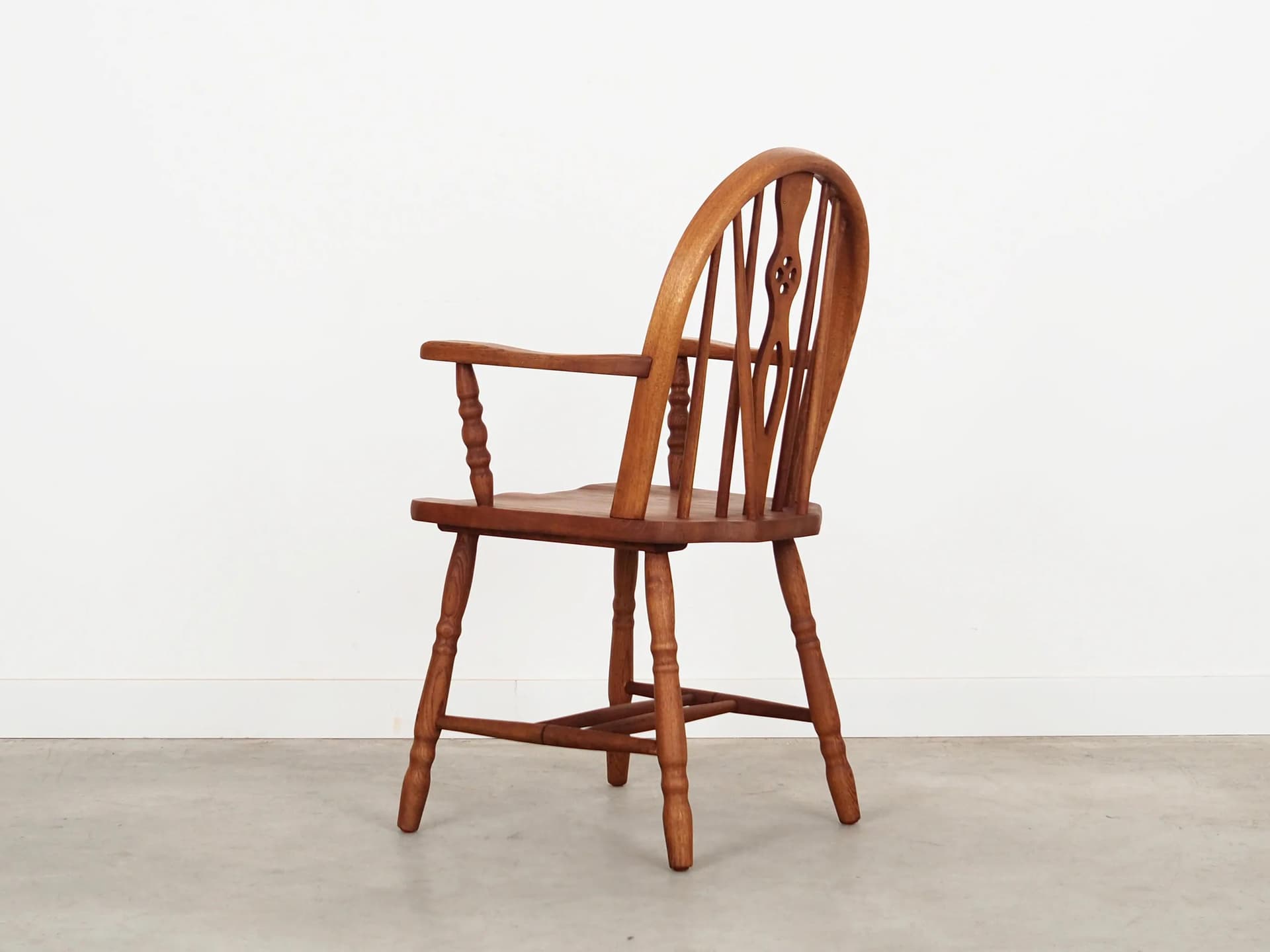 Armchair, orange oak, Denmark, 1960s - 16435