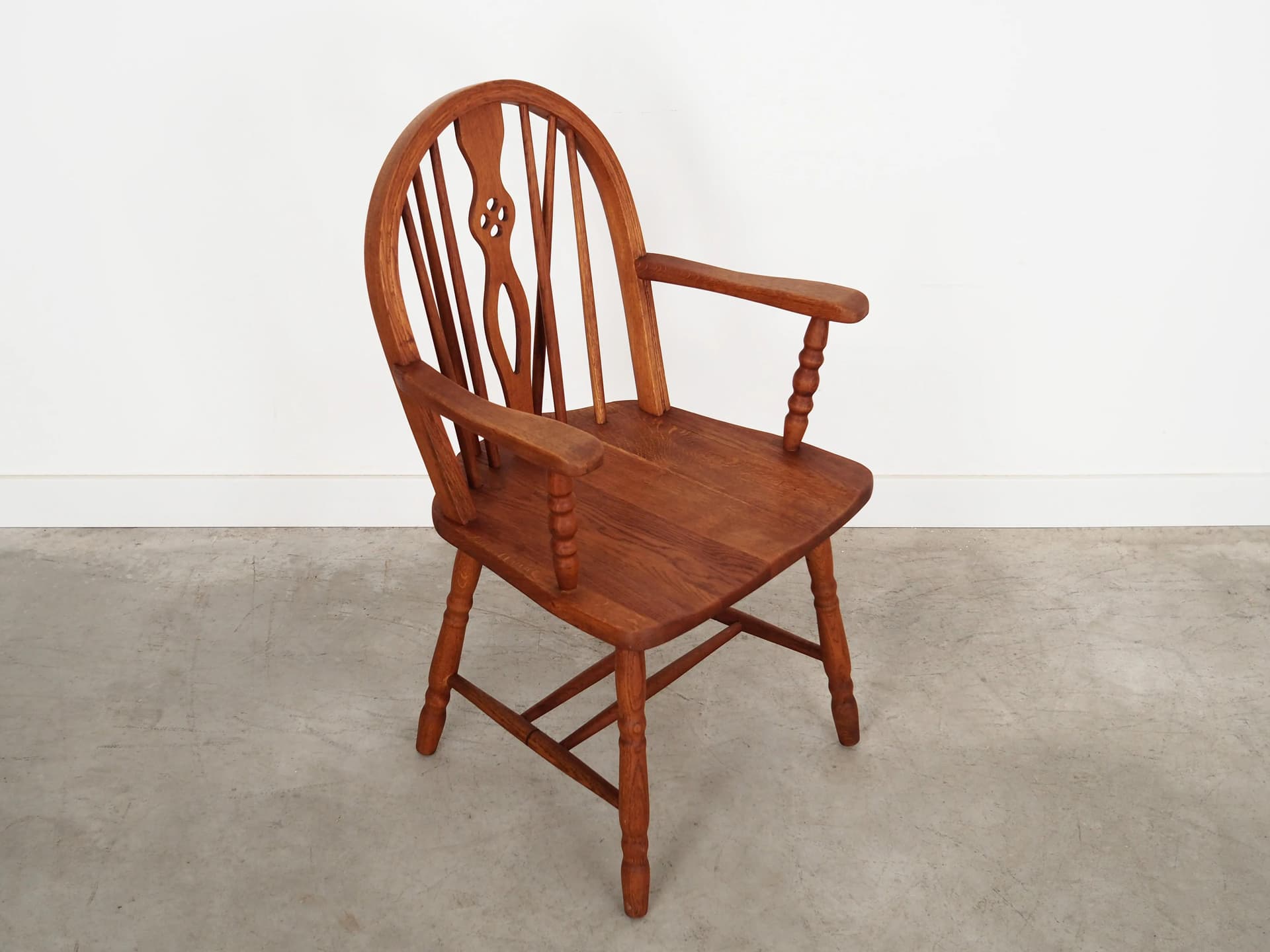 Armchair, orange oak, Denmark, 1960s - 16439