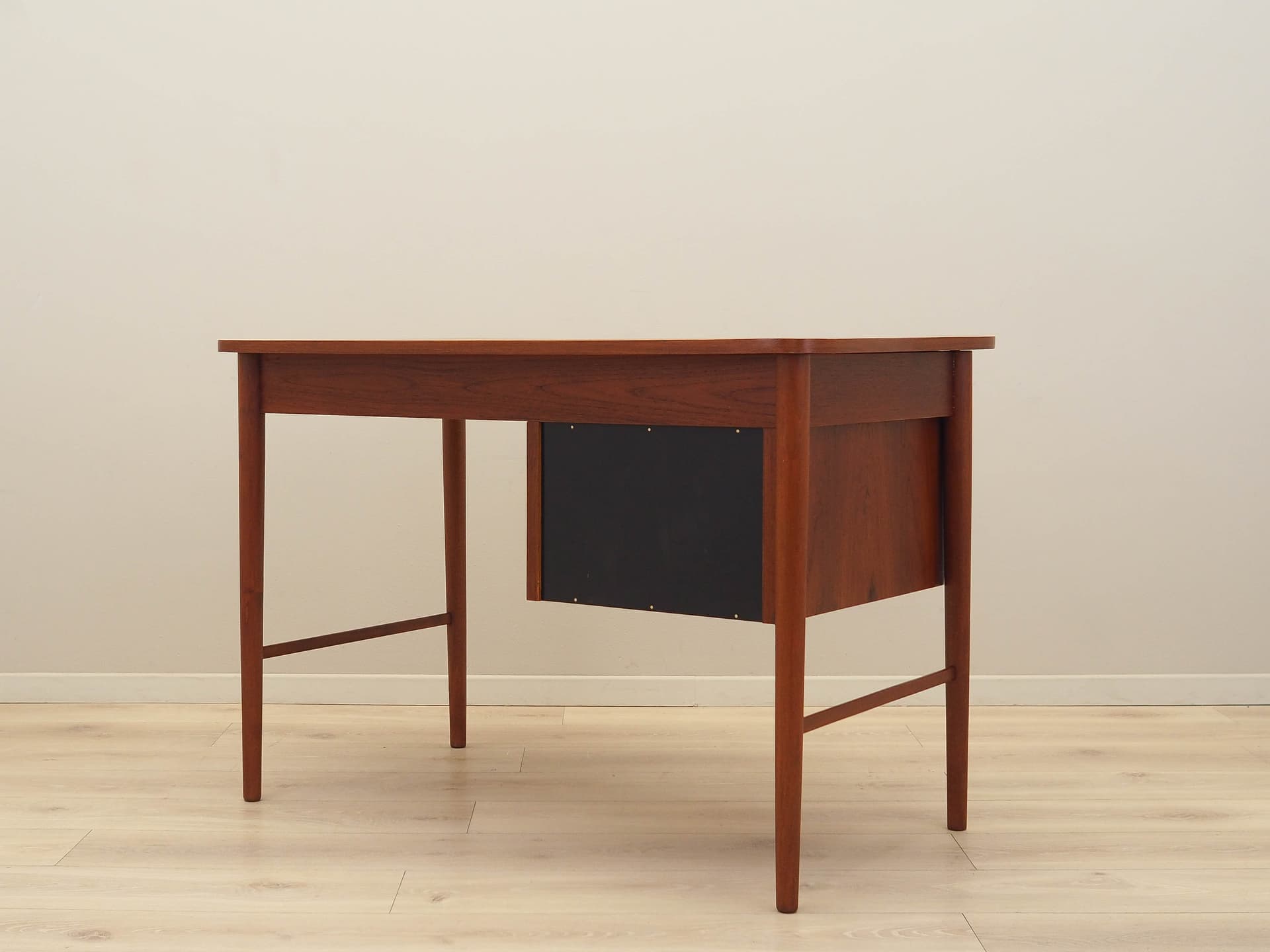 Desk, brown teak, Denmark, 1960s. - 225439