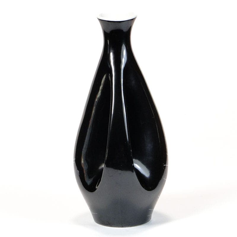 Wazon, porcelana czarna, proj. L. Pokornianka, Polska, lata 60. - 225445