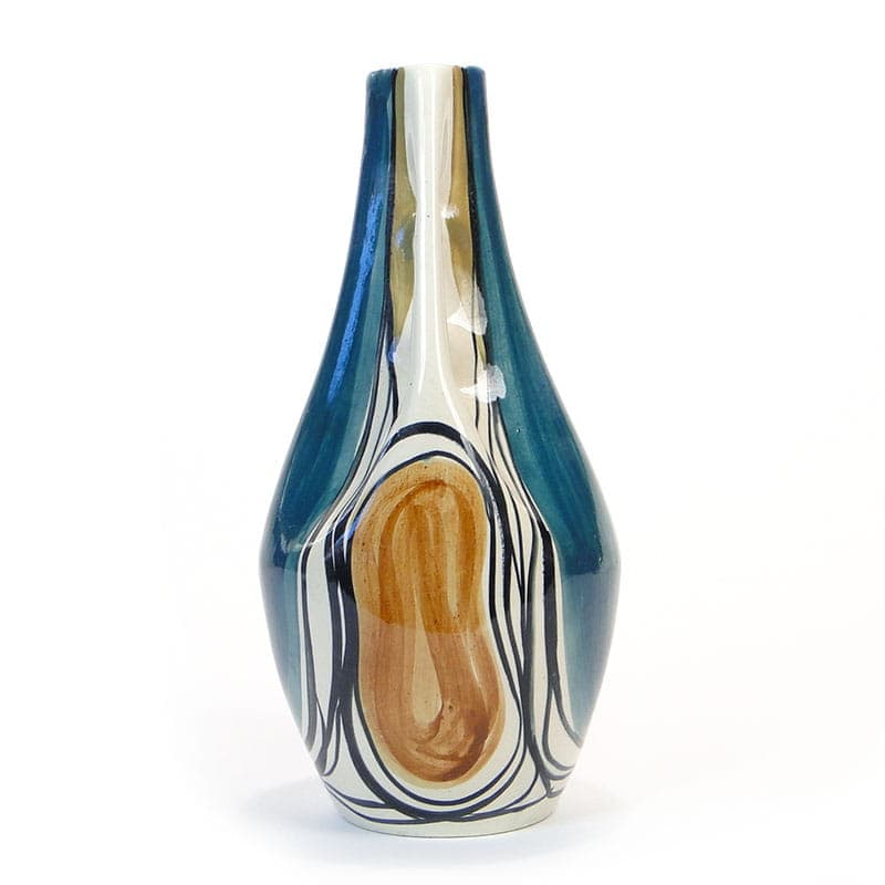 Wazon, multicolor ceramika, proj. W. Płażewski, Włocławek, Polska, lata 50. - 225451