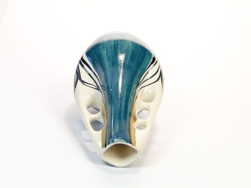 Wazon, multicolor ceramika, proj. W. Płażewski, Włocławek, Polska, lata 50. - 225455