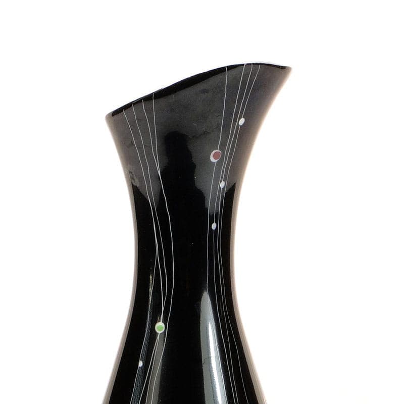 Wazon New Look, czarny, porcelana, proj. L. Pokornianka, Polska, lata 60. - 225471