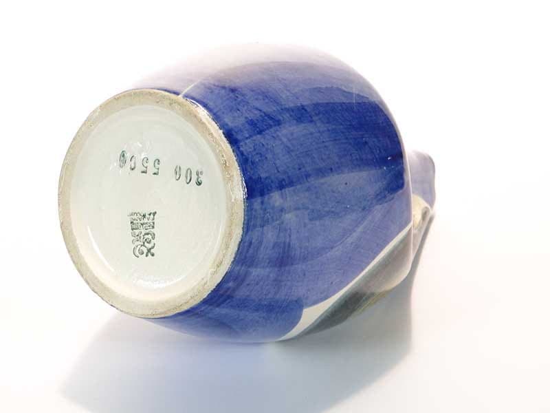 Wazon butla, wielobarwny, ceramika, proj. W. Płażewski, Włocławek, Polska, lata 50. - 225612