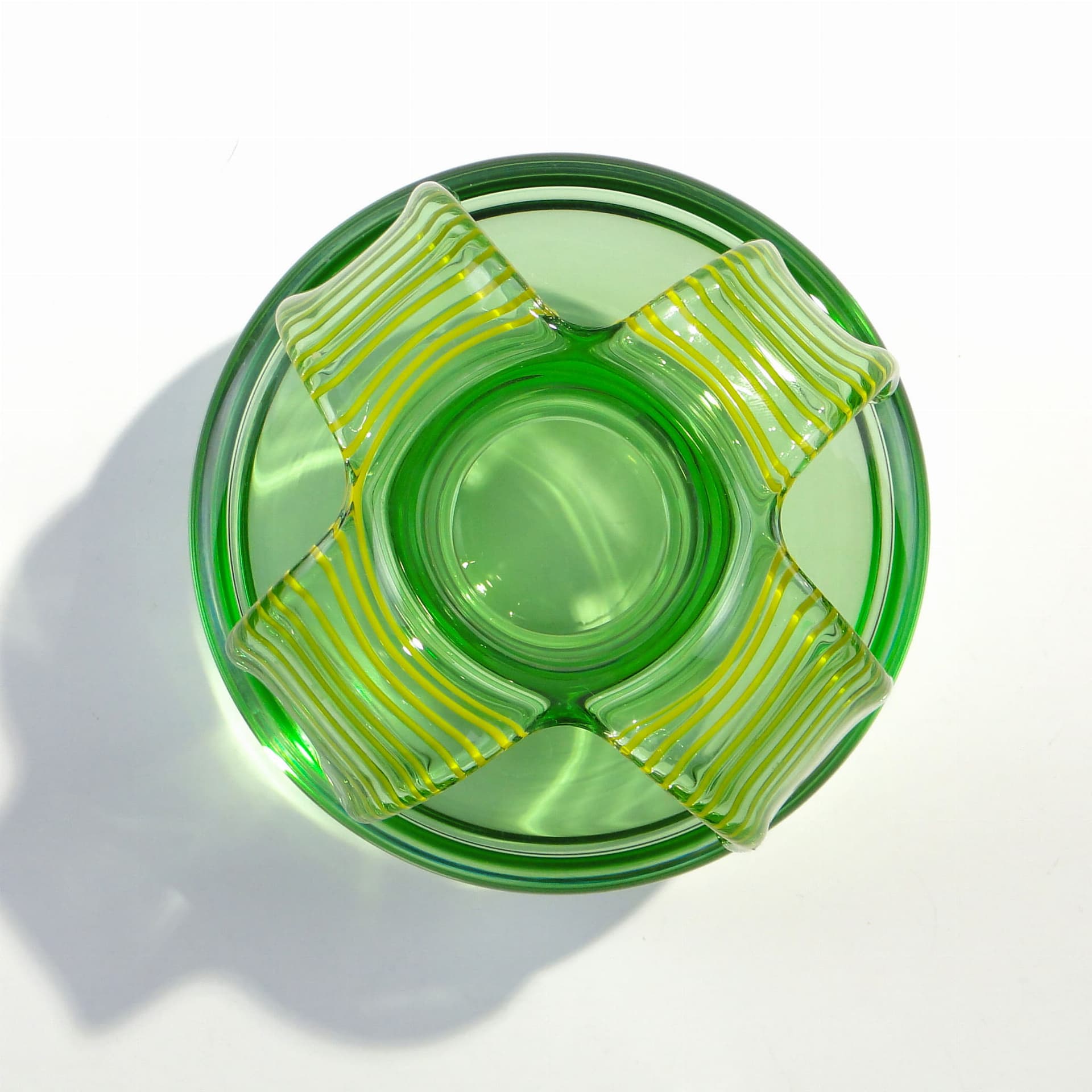 Vase, multicolor, crystal, by V. Beranek, Czech Republic, 1970s. - 225638