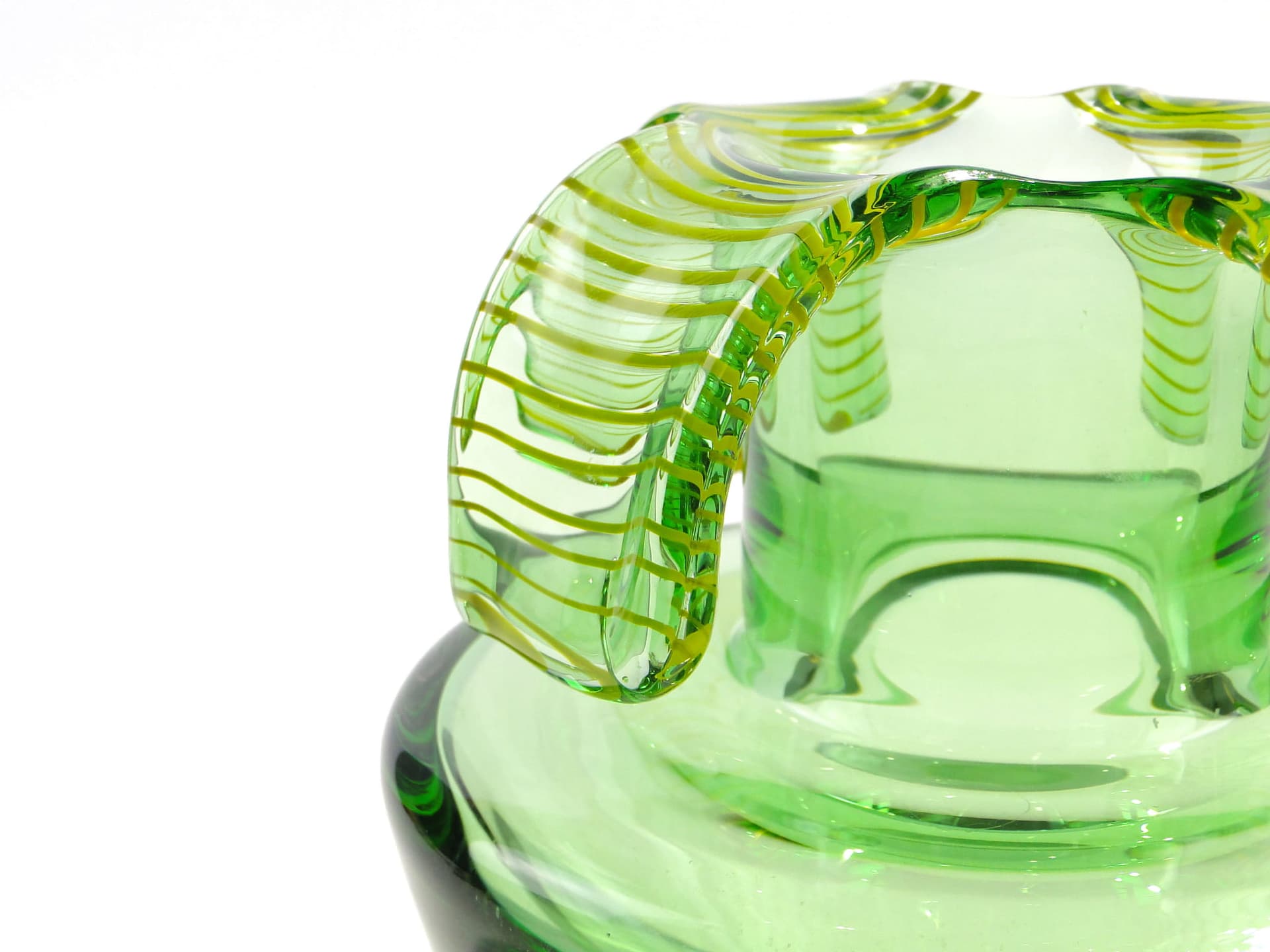 Vase, multicolor, crystal, by V. Beranek, Czech Republic, 1970s. - 225634