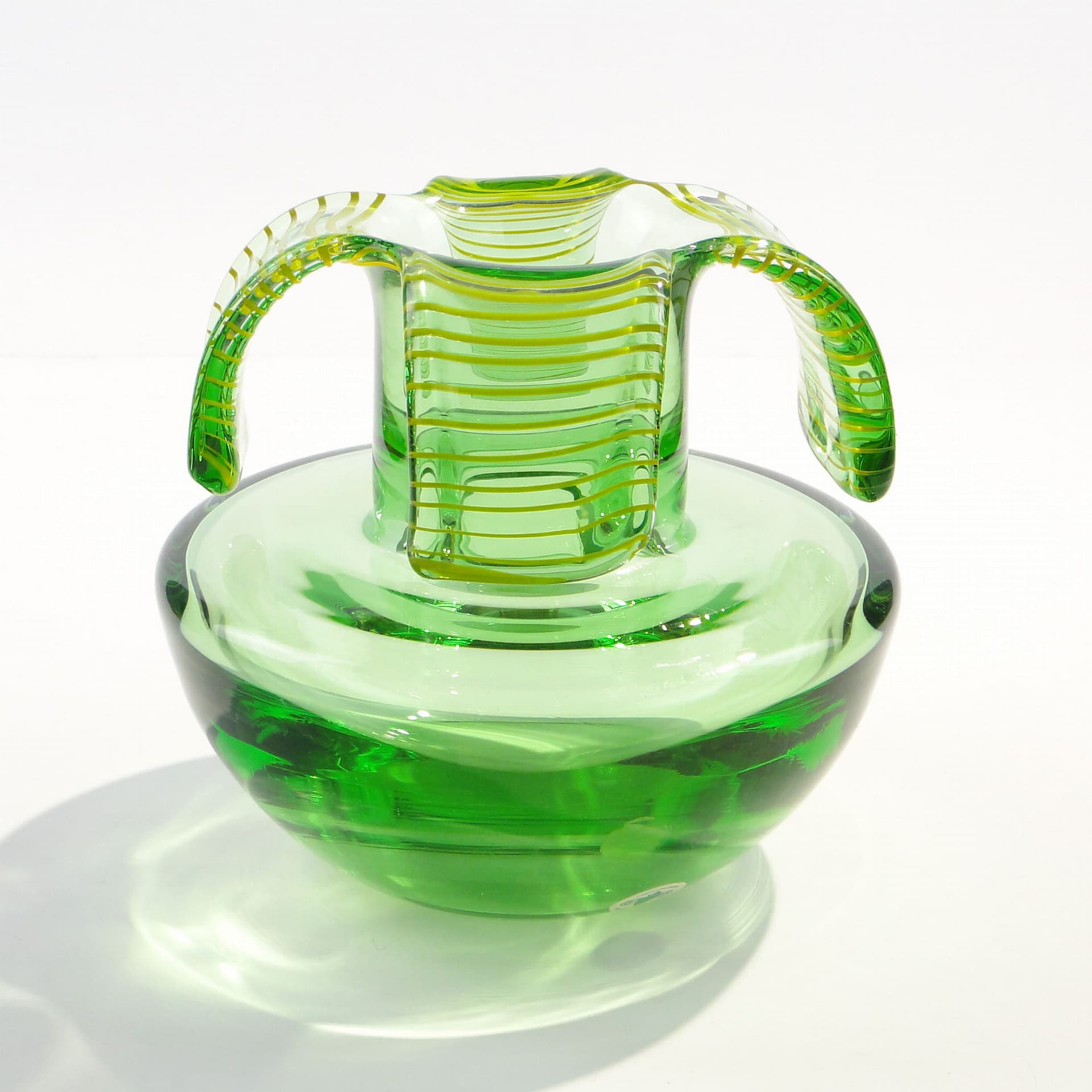 Vase, multicolor, crystal, by V. Beranek, Czech Republic, 1970s. - 225639