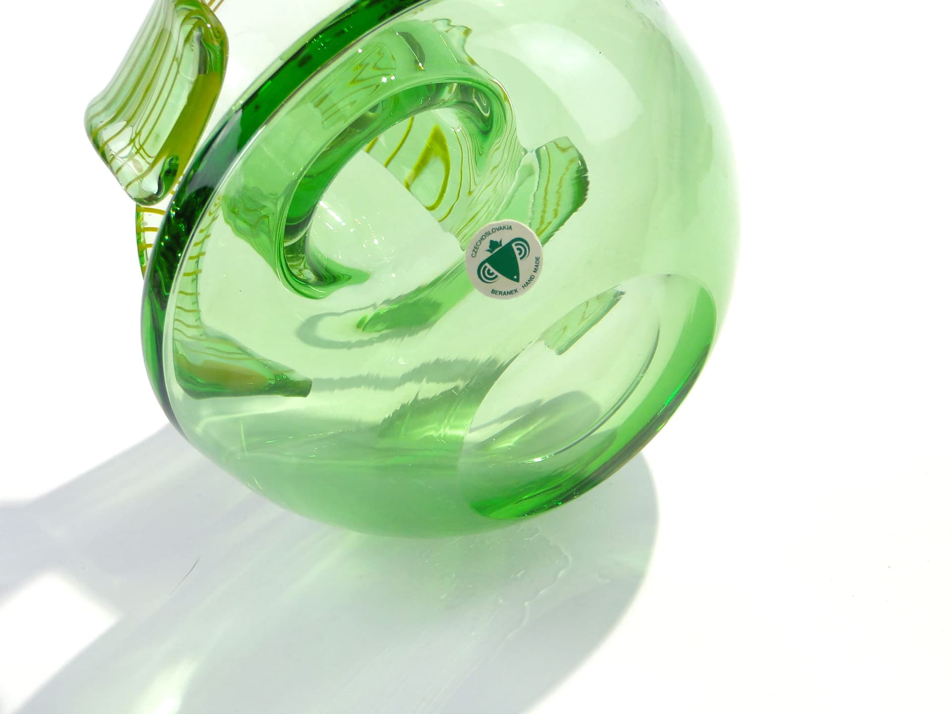 Vase, multicolor, crystal, by V. Beranek, Czech Republic, 1970s. - 225636