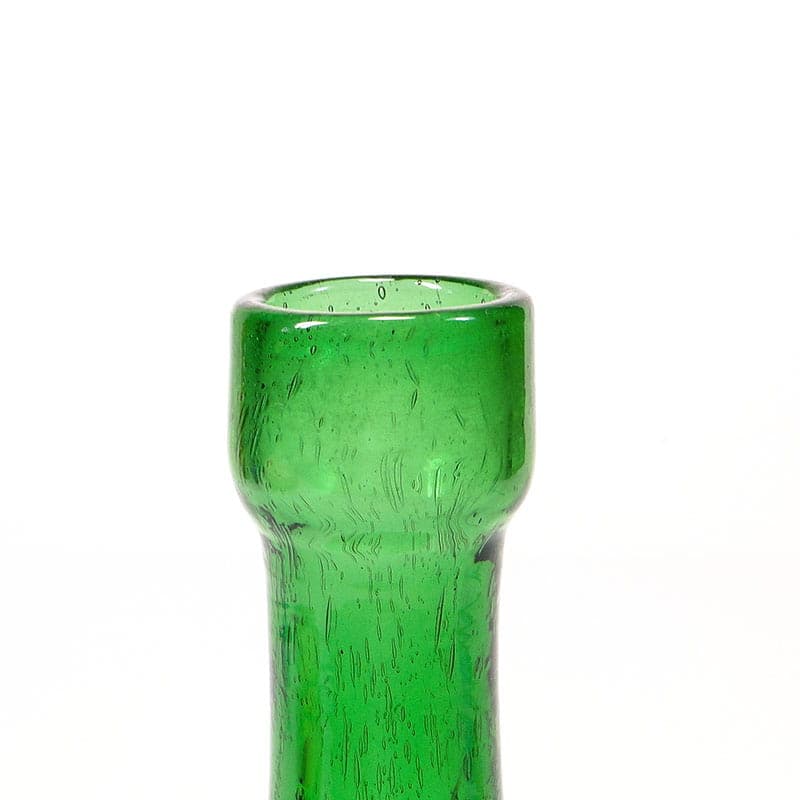 Bottle Vase Antico, green soda-lime glass, by Z. Horbowy, Huta Szkła 'Sudety', Poland, 1970s. - 225645