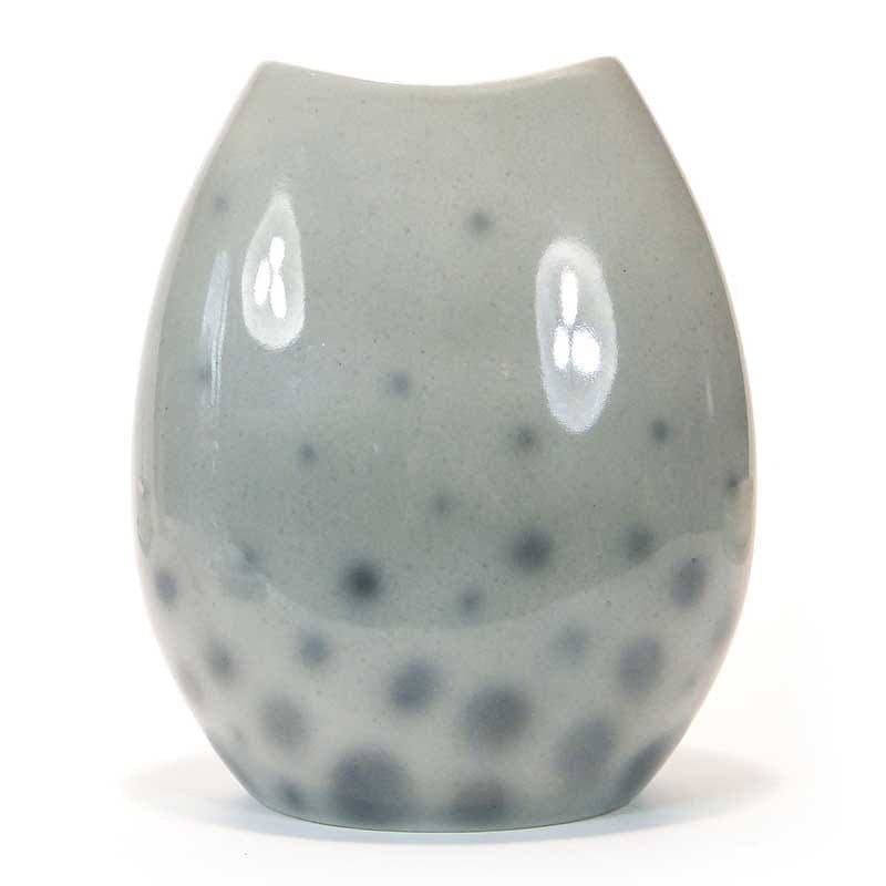 Vase New Look, grey porcelainite, Chodzież, Poland, 1950s.