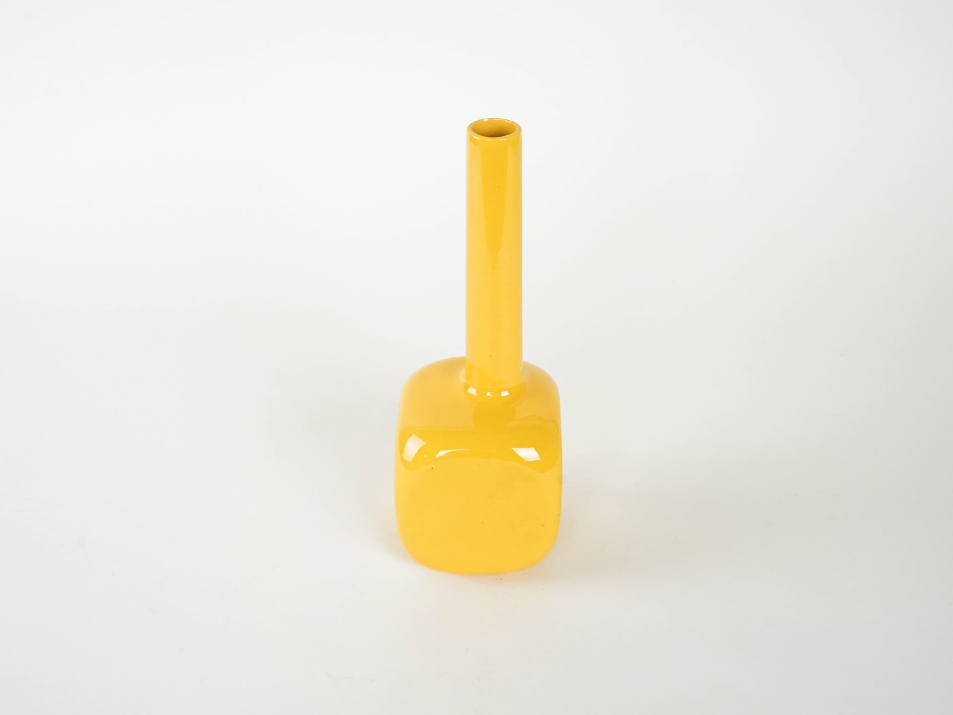 Vase, yellow ceramic, Italy, 1970s. - 225788