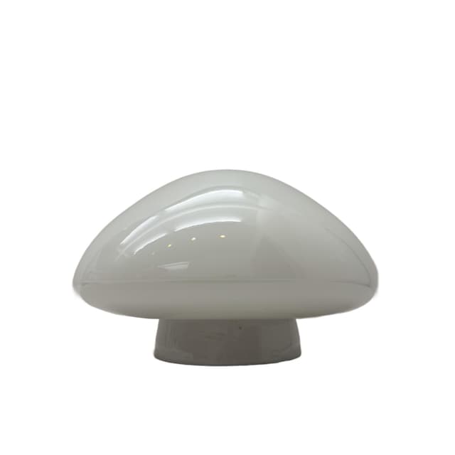 Ceiling Lamp Bauhaus, white opaline glass, white ceramic, by W. Wagenfeld, Germany, 1960s. - DIMENSION