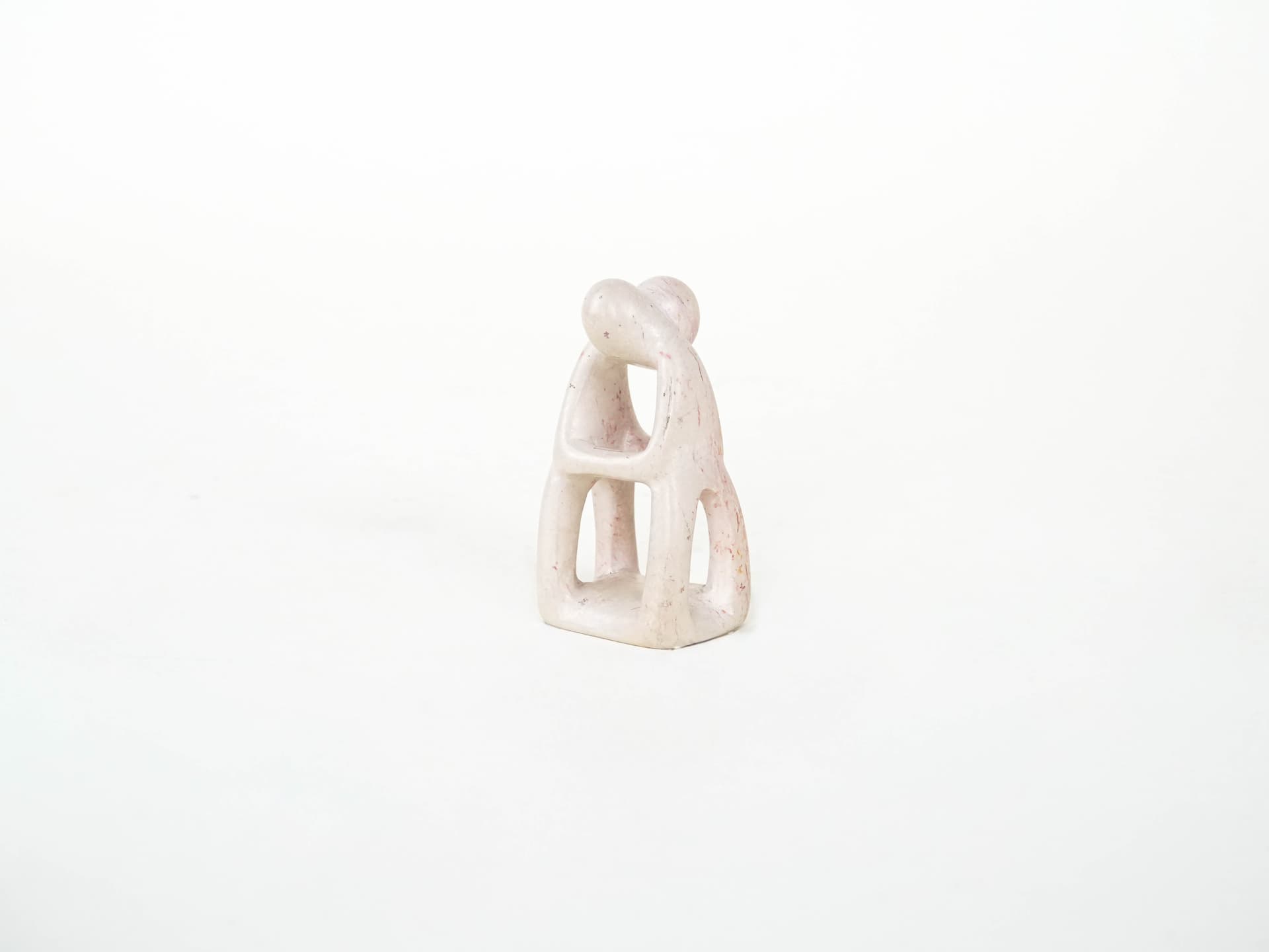 Rzeźba abstrakcyjna, biała, kamień, Dania, lata 80. - 225891