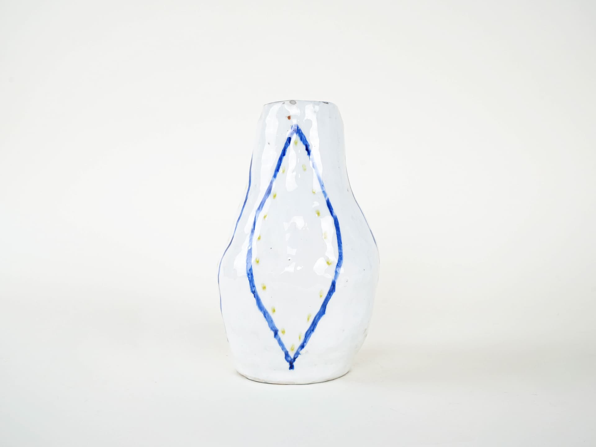 Vase, white ceramic, Italy, 1960s. - 225928